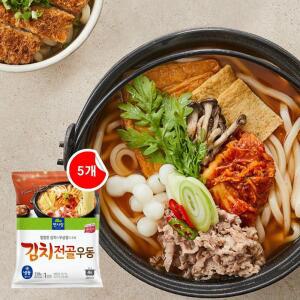 [면사랑] 김치전골우동 338g, 5개
