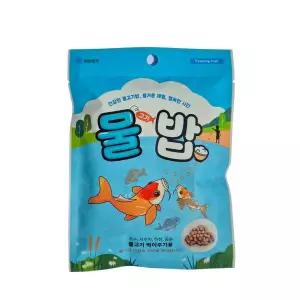 물밥 놀이 물고기사료