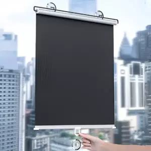 (제품선택 50x125)붙이는 열차단 블라인드 원룸 베란다 거실 창문 가리개 무타공 셀프 암막블라인드