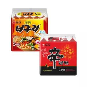 농심 신라면10봉지+얼큰한너구리10봉지 총20봉