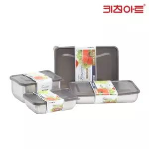 키친아트 피앙세 스텐레스 냉동실정리용기 보관용기 4종(1+2+3+4호)
