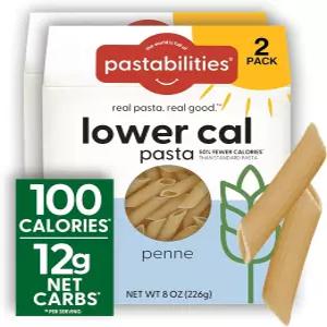 Pastability 저칼로리 파스타 펜네 회 제공량당 00칼로리 저순탄수화물 비GMO 고섬유질 식물성 기반 강화된