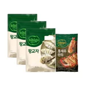 CJ제일제당 비비고 왕교자 1.05kg x3개 + 통새우만두 200g