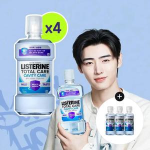 리스테린 토탈케어 캐비티케어 마일드 750ml, 4개+증정(캐비티케어 마일드 100ml, 3개)