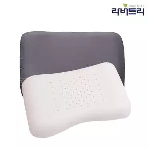 [라버트리]천연라텍스 땅콩형 베개 +겉커버포함