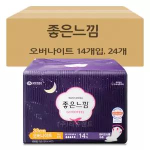 좋은느낌 오리지널 맥시슬림 오버나이트 14개입 24개