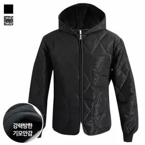 [하프클럽/코디제이]코디제이 남자 패딩 깔깔이 후드 방한 기모점퍼 경량패