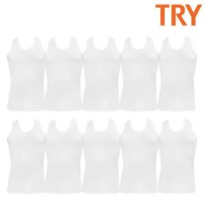 (제이지몰)트라이 남성 면 런닝 10매 순면 메리야스 빅사이즈