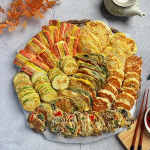 [당일조리] 30년 전통 엄마손맛 모듬전 6종 1.5kg 시장전 제사전 두부전 추석 설날 명절전 산적 조기