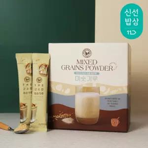 [산과들에] 더고소한미숫가루스틱25g 50봉 세트 / 선식 식사대용 미숫가루 귀리 간식 박스