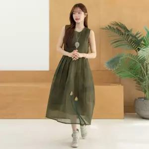 디얼마미 두송이 모시 나시 원피스 마담 미시 중년 여성 빅사이즈 40대 50대