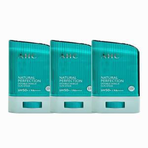AHC 내추럴 퍼펙션 더블 쉴드 선스틱 14g (SPF 50+) 초록색 3개