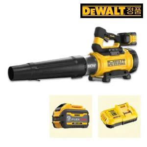 디월트 DCMBL777X1 60V(3.0Ah)/20V(9.0Ah) 배터리x1팩 충전대포송풍기 브로워 낙엽 무선송풍 세차