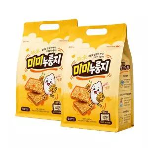 [너츠스토리][전통과자] 찹쌀로 만들어 더 고소 달콤한 미미 누룽지스낵 432gx2봉(봉당18입/낱개포장)
