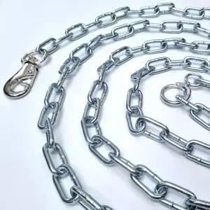 국산 체인 개줄 6mm 길이 3M 양고리 중간도래 진돗개 체인줄 철줄 쇠줄 튼튼