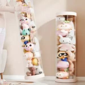 인형 수납함 150cm 투명 원통 정리함 대용량 장난감 소품 보관 타워 수납 원통형 보관통