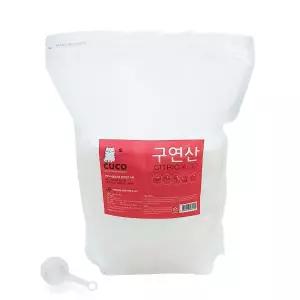 [CUCO]한내음 구연산 5kg 베이직 가습기 세척 물때 청소 섬유유연제