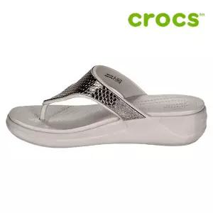 크록스 웨지 샌들 /g1- 206303-0GO / Womens Crocs M