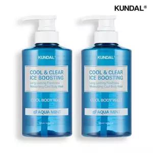 쿤달 쿨 앤 클리어 아이스 부스팅 쿨 바디워시 500ml 2개