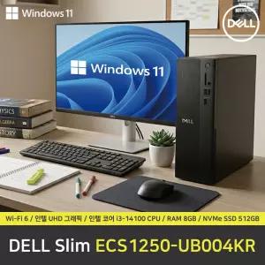 DELL Slim ECS1250-UB004KR 컴퓨터 / 윈도우11 Pro 설치 / RAM 8GB / NVMe SSD 512GB