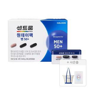 센트룸 원데이팩 맨50+, 1개 + 증정(스윔백, 1개 + 쇼핑백, 1개)