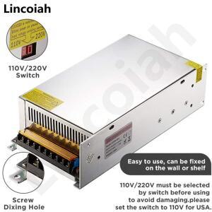 800W/1000W/1200W 스위칭 전원 공급 장치 DC 12V 36V LED Stirp 모터 산업용 SMPS CNC 가변