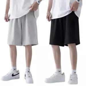 트렌드집착 남성 여성 와이드 트레이닝 팬츠 반바지 루즈핏 버뮤다팬츠