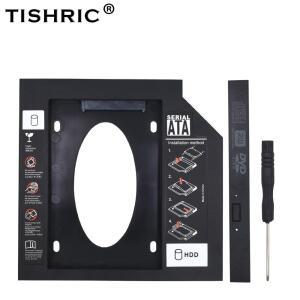 외장cd롬 TISHRIC 플라스틱 HDD 캐디 또는 12 7mm SATA Optibay SSD DVD 하드 디스크 드라이버 CD ROM 어댑터 케이스 인클로저