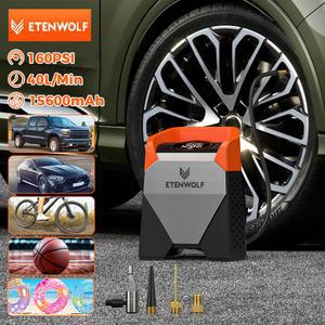 벨트 에텐울프 제피르 S3 S5 휴대용 타이어 공기 주입기 100 작동률 7800 15600mAh 자동차 자전거 펌프