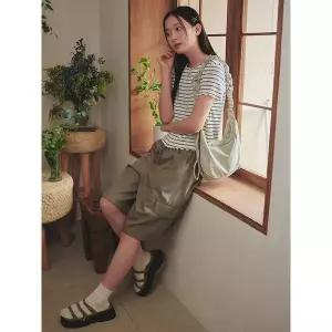 [폴햄]여성 플리츠 버뮤다 쿨 쇼츠 PHF2PH2031_P391855804
