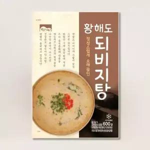 고향식품 옛맛 황해도 되비지탕 600g 콩비지찌개 X 10팩