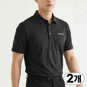 2장 클랙잭 남성 여름 냉감 카라 사방스판 골프 등산 기능성 반팔 티셔츠 26113