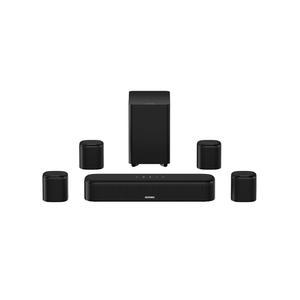 ULTIMEA 7.1ch 사운드 바 서브우퍼 포함 330W 피크 파워 스마트 TV용 가상 서라운드 시스템 4개의 스피커가 홈 시어터 앱 제어 Opt /AUX /BT Aura A40 업그레이드