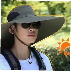 산악활동 초광폭챙 목덮개 일체형 햇볕차단 통풍망 여름철 남성 여성 겸용 야외작업