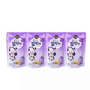 샤워메이트 말랑카우 말랑이 버블 핸드워시 블루베리향 리필 250ml x4개