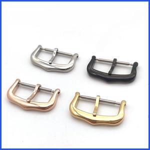 스테인레스 스틸 버클 12mm 14mm 16mm 18mm 핀 버클 까르띠에 시계 스트랩 걸쇠 실버 골드 시계 수리 도구