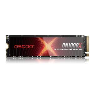 OSCOO 2TB NVMe PCIe 4.0 SSD, 최대 7,400MB/s 읽기 및 6,500MB/s 쓰기, 3D NAND, 그래핀 히트싱크, PS5, 게이밍 노트북, PC, 데스크톱 워크스테이션용 M.2 2280 Gen4x4 내장 SSD