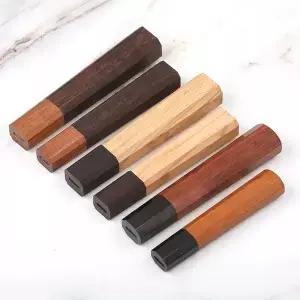 조각 고전 팔각형 칼 손잡이 DIY 반제품 수제 다마스커스 강철 소재 주방