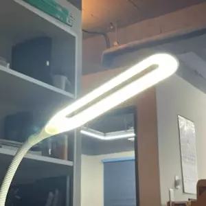 집게 스탠드 화이트 책상등 침대독서등휴대용등 북라이트 LED램프 조명 공부 LED등 시력보호 학습용 공부방