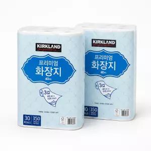 커클랜드 프리미엄 3겹 화장지 30롤 2개 40M