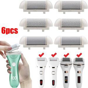 6PCS 풋 케어 도구 헤드 스킨 캘러스 리무버 리필 그라인더 교체 롤러 파일 피트