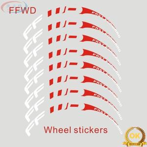 FFWD 2Wheels/set Roadbike 휠 스티커 림 장식 데칼 700C 레이싱 자전거 DIY 덮을 수 없습니다.