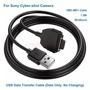 Cyber-shot DSC-P100P200G1M2F88T2T30T100TX1N2H9H10W35W70W100W150W100 카메라용 소니 케이블 USBVMC-MD1