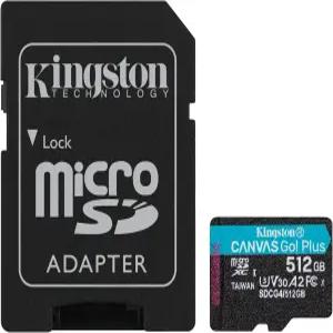 킹스톤 Canvas Go Plus 512GB 마이크로SD카드 닌텐도 스위치 드론 액션캠 U3 V30 A2 SD어댑터 포함