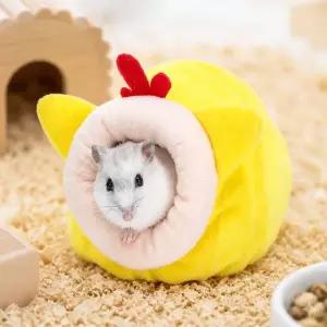 햄스터 은신처 보금자리 그레이 소동물 집 작은 동물 침실 휴식처