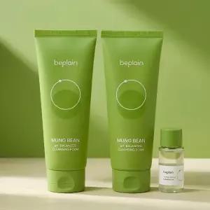 비플레인 녹두 약산성 클렌징폼 160ml+160ml+클렌징 20ml