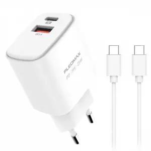 PLEOMAX 가정용 충전기 PD25W USB C to C 케이블 포함 (PMQC-E2500-2P CT)