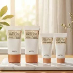 풀리 쌀 세라 수분 선크림 50ml+50ml+30ml+30ml