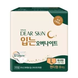 [하프클럽/]디어스킨 에어엠보 입는 오버나이트 뉴 특대형 L 팬티형 8개입
