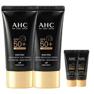 [하프클럽/에이에이치씨]AHC 마스터즈 선크림 아쿠아리치 썬크림 60ml 2개 10ml